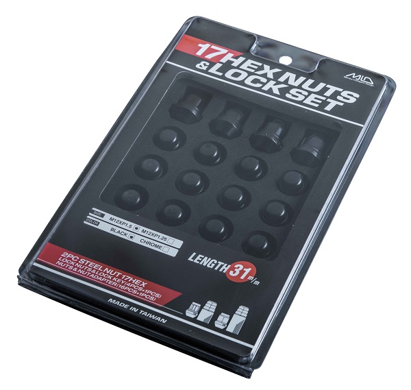 Amazon | MID 17HEX ロックナットセット ブラック M12×P1.25 L31