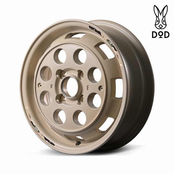 MID ホイール DOD ウシャリントバリ セミグロスサンドベージュ 14インチ×4.5J＋45 4H100 入数：1台分(4本)