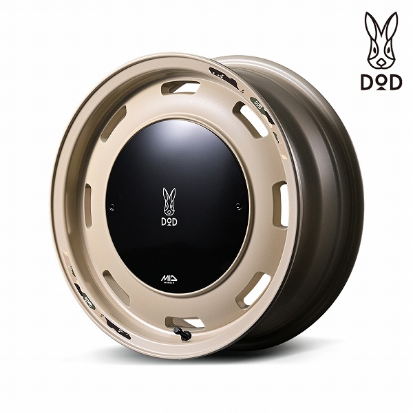 MID ホイール DOD ウシャリントバリ セミグロスサンドベージュ 14インチ×4.5J＋45 4H100 入数：1台分(4本)