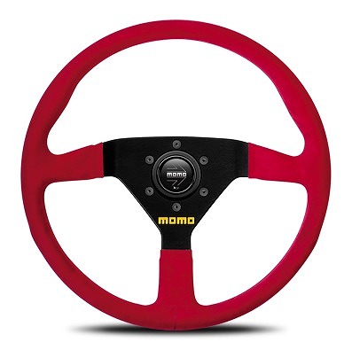 MOMO/モモ ステアリング モデル78 レッドスエード 343mm M-64