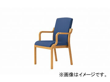 ナイキ/NAIKI 木製チェアー ハイバック ブルー E277-BL 540×605×895mm