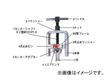 日平機器/NIPPEI KIKI パイロットベアリングプーラー 中型車 16〜36mm HP 35 :413097680:オートパーツエージェンシー