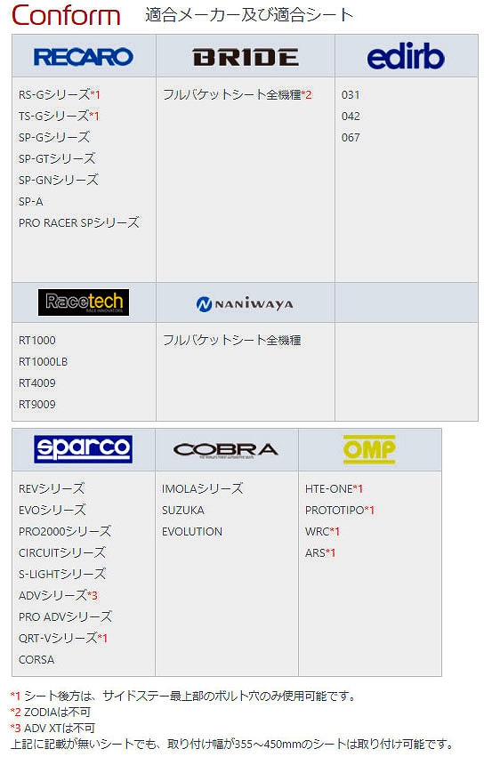 商品一覧の通販 エヌスポーツ/N SPORT シートレール S16(横どめ4×4