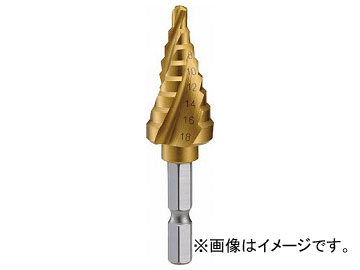 トラスコ中山/TRUSCO 六角軸ステップドリル 3枚刃チタンコーティング 4〜18mm 3SNMS18G(3521214) JAN：4989999819038 :437132270:オートパーツエージェンシー