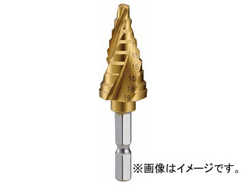 トラスコ中山/TRUSCO 六角軸ステップドリル 3枚刃チタンコーティング 5〜19mm 3SNMS19G(3521222) JAN：4989999819045 :437132280:オートパーツエージェンシー