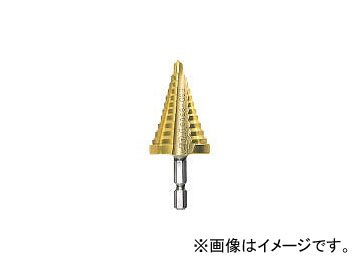 トップ工業/TOP 電動ドリル用ステップドリル 9段 4〜12mm ゴールドタイプ ESD412G(3970795) JAN：4975180581303