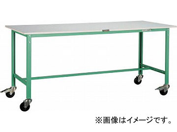 トラスコ中山/TRUSCO RAE型作業台 1800X900XH740 100φキャスター付 RAE1809C100DG(4545699)
