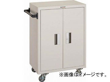 トラスコ中山/TRUSCO ツールワゴン 600X400XH880 扉付 YG NTS501NYG(4408373) JAN：4989999233735
