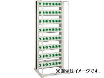 トラスコ中山/TRUSCO ツーリングラック BT・NT40兼用 56個収納 ロック付 W色 VTL87AW(4652932)