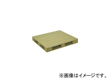 日本プラパレット プラスチックパレットZFR-1211E 両面四方差し ライトグリーン ZFR1211ELG(4533046)