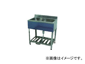 東製作所/AZUMA 一槽シンク(ホース付) 750×450×800 KP1750(4525477) JAN：4560155870096