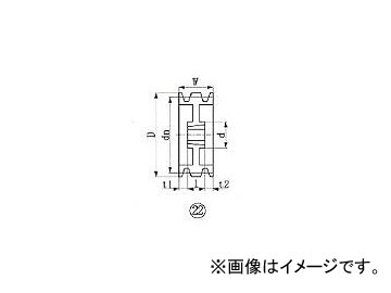 エバオン/EVERON ブッシングプーリー SPA 236mm 溝数3 SPA2363(3805689) JAN：4571314378391 :437988920:オートパーツエージェンシー