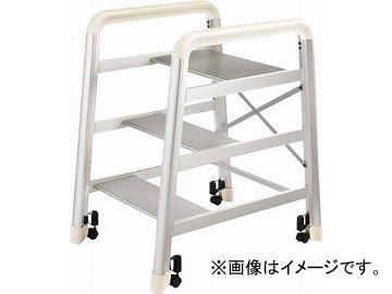 ハセガワ アルミ製組立式踏台 DE型 3段 シルバー DE-3S(4728491) JAN：4968757516136