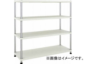 トラスコ中山 フェニックスラック 1200X450 4段 W色 PER-4444-W(4844831)
