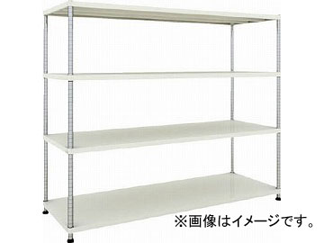 トラスコ中山 フェニックスラック 1800X600 4段 W色 PER-5664-W(4845277)