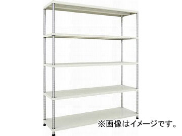 トラスコ中山 フェニックスラック 1500X450 5段 W色 PER-6545-W(4845391)
