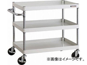 トラスコ中山 フェニックスワゴン 750X500XH740 3段 YG色 PEW-773C-YG