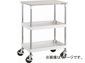 トラスコ中山 フェニックスワゴン 600X400XH880 2段 天板付 W色 PEW トラスコ中山 フェニックスワゴン 600X400XH880 2段 天板付 W色 PEW