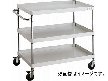 トラスコ中山 フェニックスワゴン 900X600XH880 3段 YG色 PEW-993C-YG(4885091)