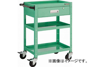 トラスコ中山 バーディワゴン 600X400XH880 深型1段引出付 W色 BDW-963Y-W(4878191)