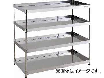 トラスコ中山 430クリーンフェニックス ラック型 600X400 3段 CPE4-R1263(4881516)