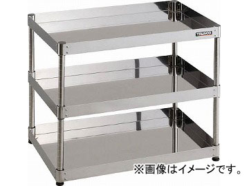トラスコ中山 430クリーンフェニックス ラック型 750X500 3段 CPE4-R773(4881583)