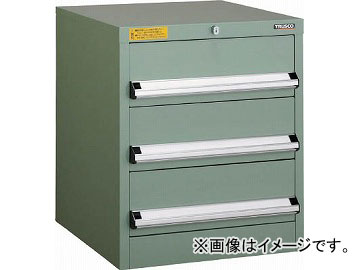 トラスコ中山 VE5S型キャビネット 500X550XH600 引出3段 VE5S-608(4790421)