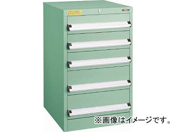 トラスコ中山 VE5S型キャビネット 500X550XH800 引出5段 VE5S-801(4790430)