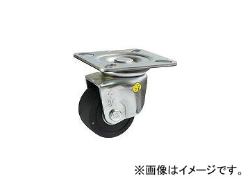 シシク 低床重荷重用キャスター自在75MCD導電性MCナイロン車輪三価クロメト HJ-75U-MCD(4660552) JAN：4537657150889