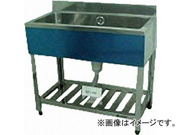 アズマ 一槽シンク(ホース付) 900×450×800 KP1-900(4552482) JAN：4560155870119