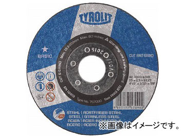 TYROLIT 切断研削砥石 “C＆G” 125mm ＃30 34042757(7748477) 入数：25枚 :461398310:オートパーツエージェンシー