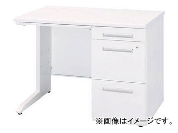 トヨスチール写真 右片袖机 50CBL-107BRWW(7728573) オフィスデスク-オフィス家具