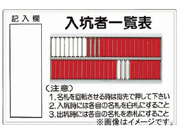 つくし 標識 「入坑者一覧表 50人用」 80-A(7554664)