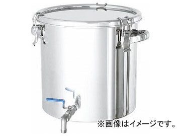 日東 ステンレスタンク ストレート密閉タンク（ボールバルブ付） 36L CTHV 36(7515910) :461496890:オートパーツエージェンシー