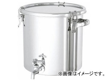 日東 ステンレスタンク ストレート密閉タンク（蛇口付） 15L CTH W 27(7515961) :461496940:オートパーツエージェンシー