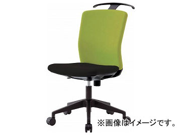 IRIS ハンガー付回転椅子（フリーロッキング） グリーン/ブラック HG-X-CKR-46M0-F-LGN(7594259)