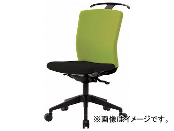 IRIS ハンガー付回転椅子（シンクロロッキング） グリーン/ブラック HG-X-CKR-S46M0-F-LGY(7594305)