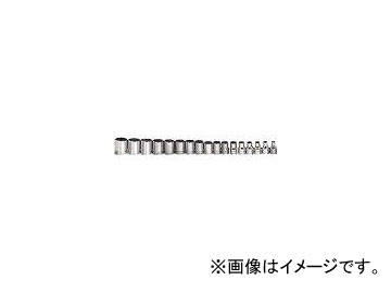 WILLIAMS 3/8ドライブ ソケットセット 12角 JHWMSB 17RC(7580398) 入数：1セット(17個) :461575070:オートパーツエージェンシー