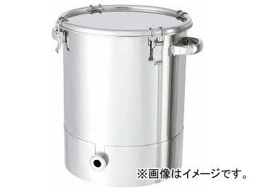 日東 ステンレスタンク片テーパー型クリップ式密閉容器 200L KTT-CTH-565H(7516053)