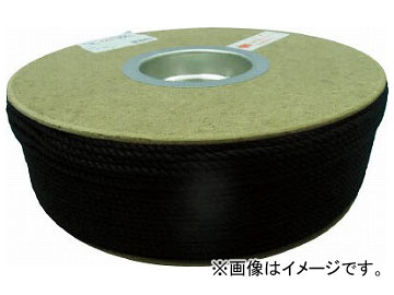 ショップを選択する ユタカ ポリエステルロープ ドラム巻 3φ×300m 黒