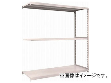 トラスコ中山 M2型軽中量棚 1460×600×H1800 3段 継ぎ合わせる ネオグレ M2-6563B NG(7801301) 家具、インテリア-オフィス収納-オフィス家具