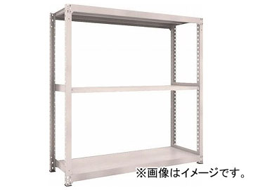 トラスコ中山 M3型中量棚 1800×571×H1800 3段 単体 ネオグレ M3 6663 NG(7802340) :500448310:オートパーツエージェンシー