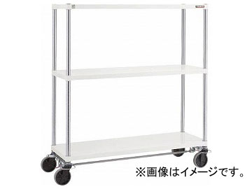 トラスコ中山 フェニックスラック 1200×450 U車輪4輪S付 W色 PER 3443 U125 B4 W(8194997) :500452450:オートパーツエージェンシー