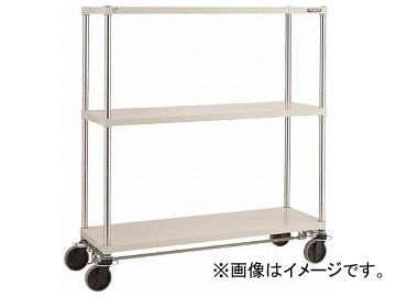 トラスコ中山 フェニックスラック 1200×450 U車輪4輪S付 W色 PER-5443-U125-B4-W(8195003)