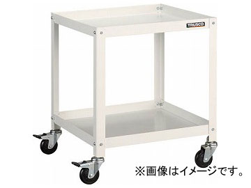 トラスコ中山 ラビットワゴン 700×450 ゴム車輪 W色 RBW-672 W(8183143)