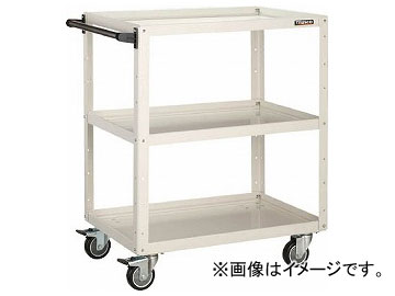 トラスコ中山 イーグルワゴン 900×600×H880 ウレタン車輪 W色 EGW 993UJ W(8183791) :500456550:オートパーツエージェンシー