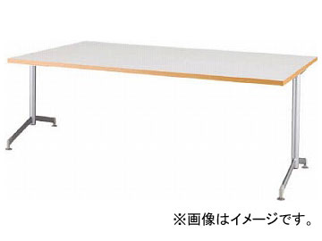 アイリスチトセ リフレッシュテーブル フーク T字脚 1800×750 ホワイト CFKTT1875G-W(7902263)