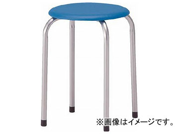 Yahoo! Yahoo!ショッピング(ヤフー ショッピング)トラスコ中山 丸イス 塗装脚 φ320×H445 ブルー TMSP-B（8183819）