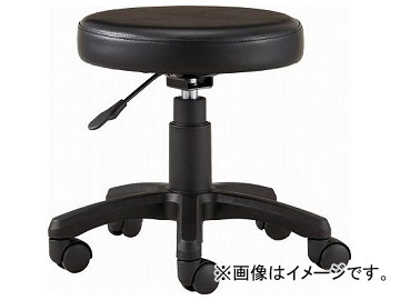 トラスコ中山 ワークチェア WC-20 ブラック WC-20BK(8194974)
