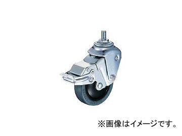 ハンマーキャスター/HAMMER-CASTER クッションねじ式自在SP付ゴム車 M12×P1.75線径2.9mm 935BEAFR100M1229BAR01(3093140) JAN：4956237436128